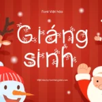 Font Việt hóa 1FTV Christmas Ligtness