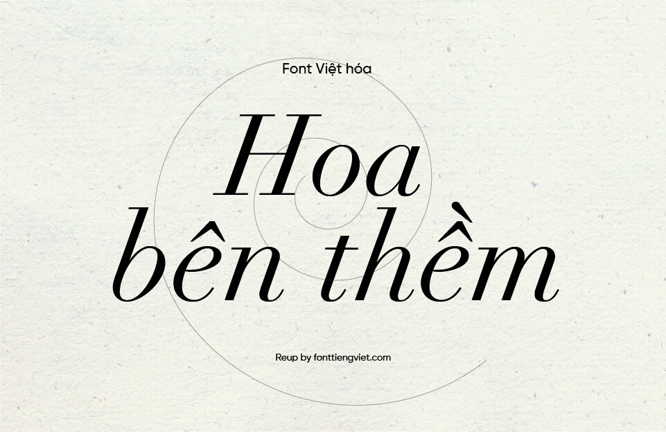 Font Việt hóa UVF Didot LT Std Italic