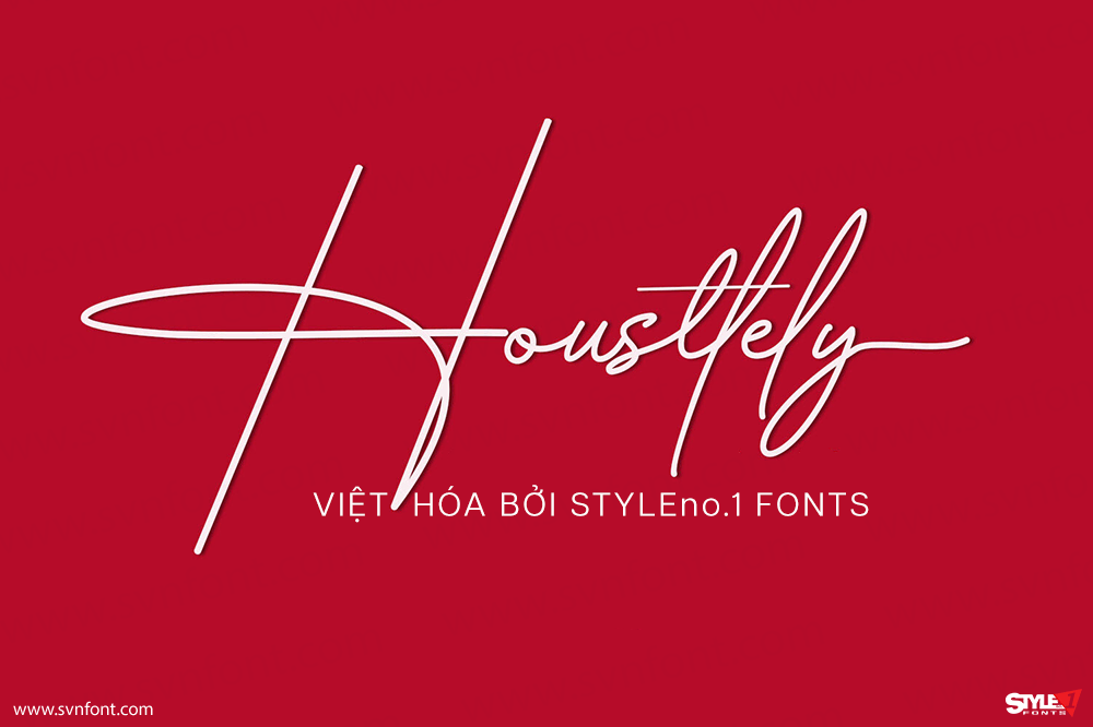 Font Việt hóa SVN Housttely Signature