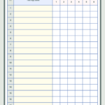 Danh sách điểm kiểm tra kiểu trắng và xanh pastel cute