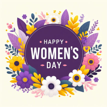 Happy women's day celebrations concept card design