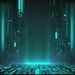 Abstract data stream matrix like background