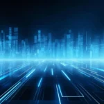 Bright Blue Business Background