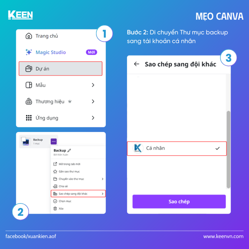Cách backup thiết kế trên Canva