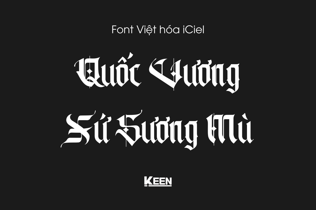 Font Việt hóa iCiel Lordish