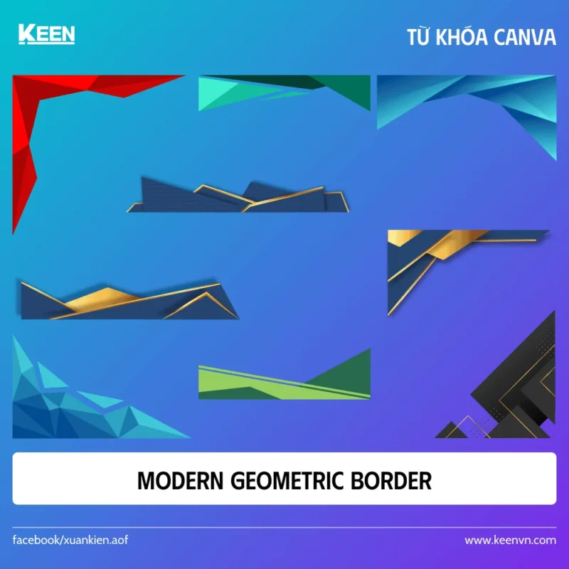 Modern Geometric Border