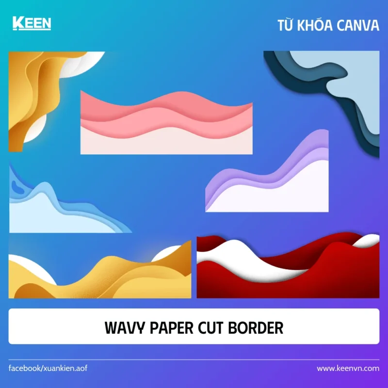 Wavy Paper Cut Border