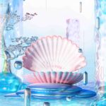 White shell with pink shell bottom