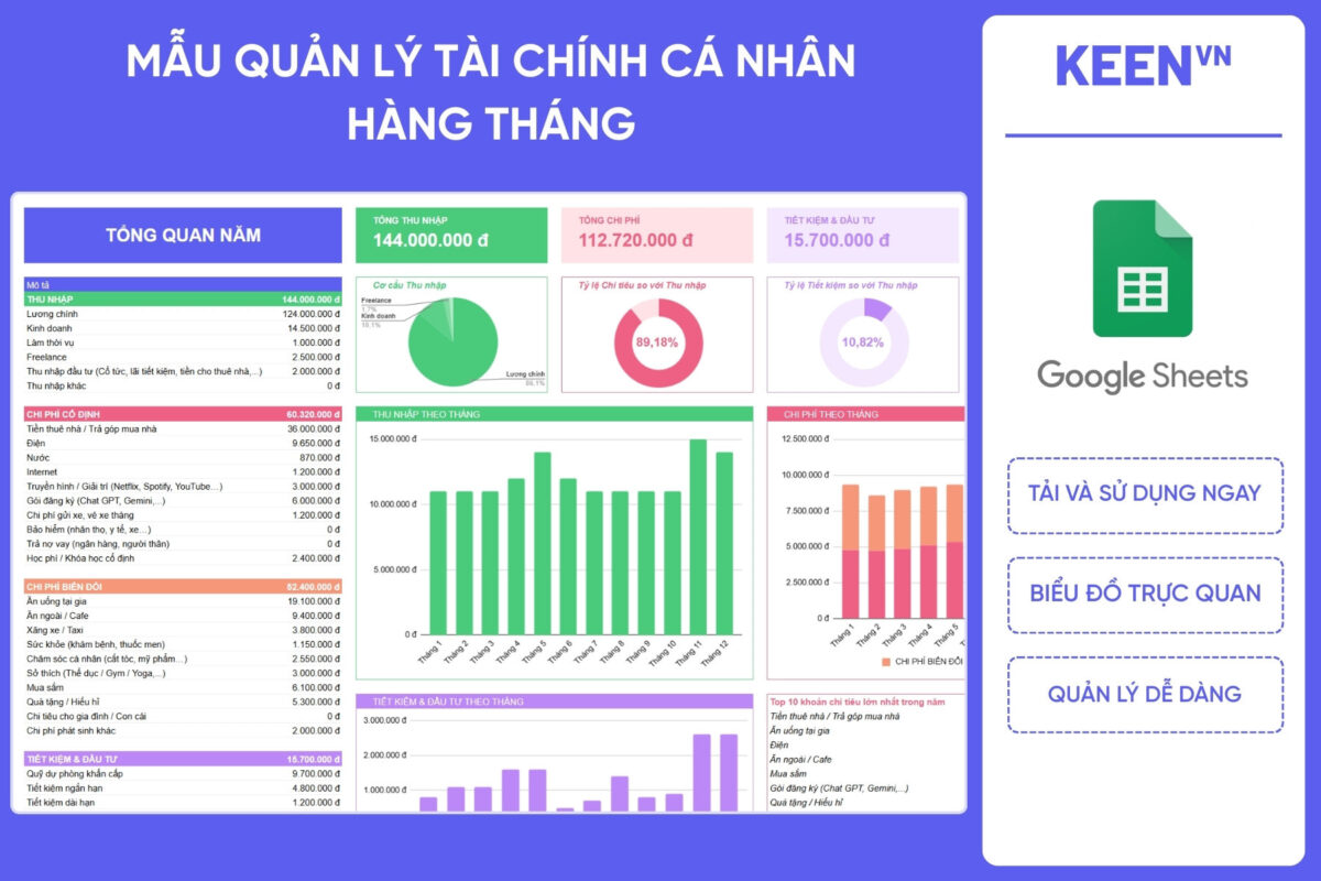[GS-FIN-003] Mẫu quản lý tài chính cá nhân hàng tháng