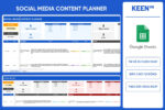 [GS-MAR-001] Social Media Content Planner Google Sheet