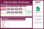 [GS-PLAN-005] Trạm khí tượng Tâm hồn 2026 Google Sheet