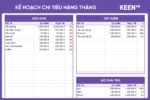[GS-PLAN-006] Kế hoạch Quản lý Chi tiêu hàng tháng Google Sheet 4