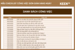 [GS-PLAN-009] Mẫu checklist công việc đơn giản hàng ngày 2