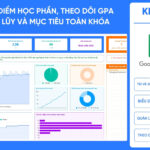 [GS-PLAN-008] Quản lý điểm học phần, theo dõi GPA tích lũy và mục tiêu học tập toàn khóa Google Sheet
