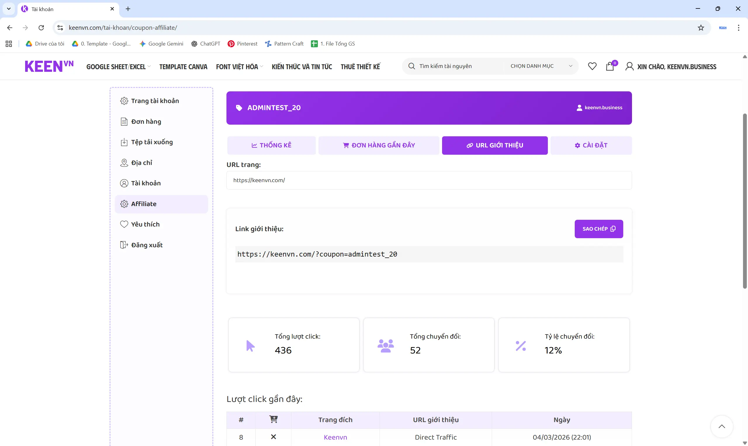 Tiếp thị liên kết (Affiliate) Keenvn 02