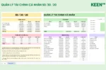 [GS-FIN-004] Mẫu quản lý tài chính cá nhân 50_30 _20 giúp kiểm soát chi tiêu và tiết kiệm thông minh Google sheet 1