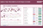 [GS-PLAN-019] Bảng quản lý mục tiêu nhiệm vụ và kế hoạch cá nhân kèm lịch Google Sheet 1